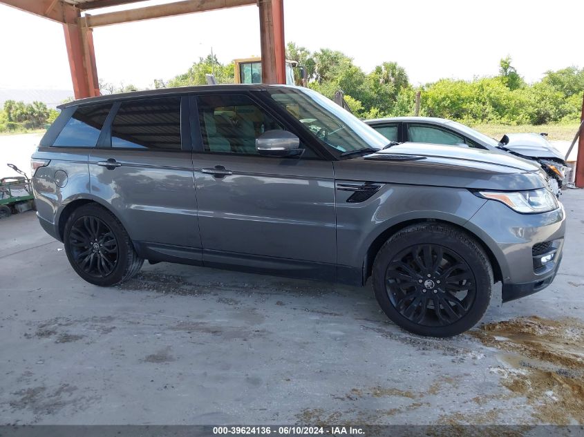 2015 Land Rover Range Rover Sport 3.0L V6 Supercharged Hse VIN: SALWR2VF3FA529429 Lot: 39624136
