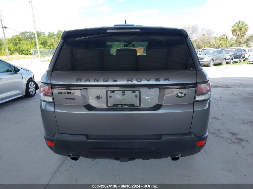 2015 Land Rover Range Rover Sport 3.0L V6 Supercharged Hse VIN: SALWR2VF3FA529429 Lot: 39624136