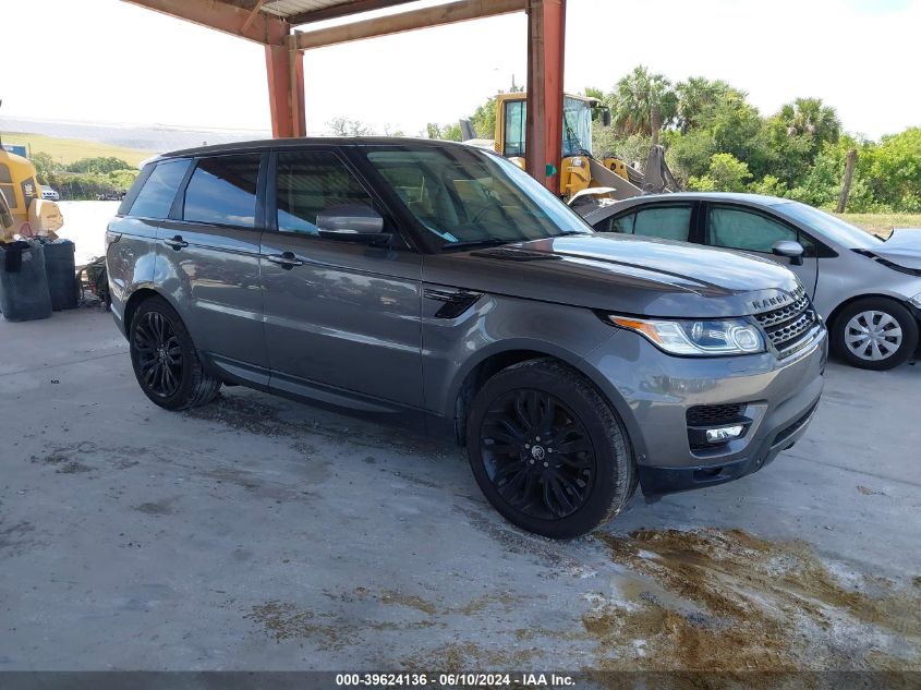 2015 Land Rover Range Rover Sport 3.0L V6 Supercharged Hse VIN: SALWR2VF3FA529429 Lot: 39624136