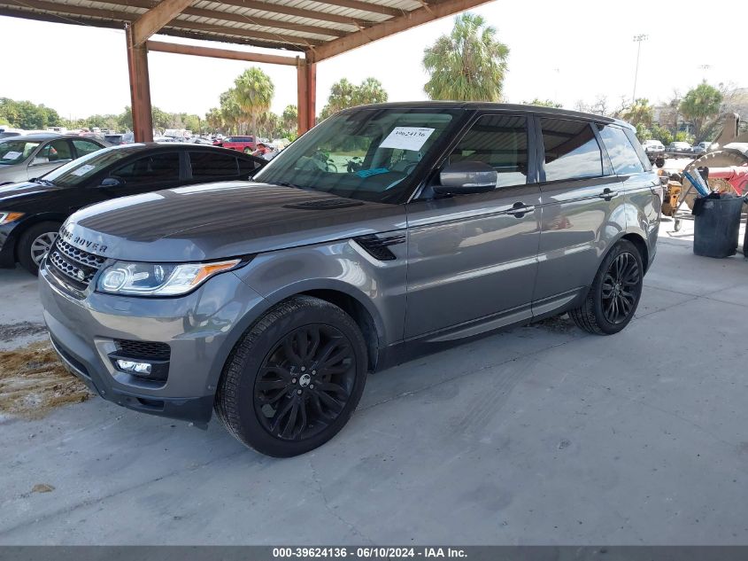 2015 Land Rover Range Rover Sport 3.0L V6 Supercharged Hse VIN: SALWR2VF3FA529429 Lot: 39624136