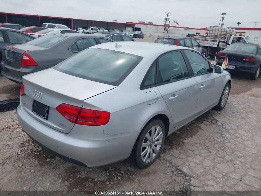 2012 Audi A4 2.0T Premium VIN: WAUAFAFL0CA119186 Lot: 39624151