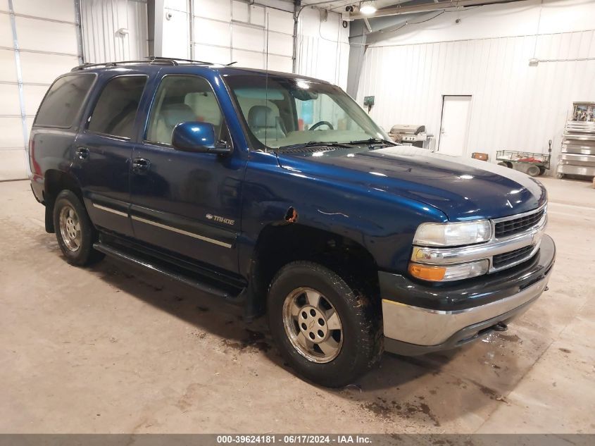 2001 Chevrolet Tahoe Lt VIN: 1GNEK13T91J150459 Lot: 39624181