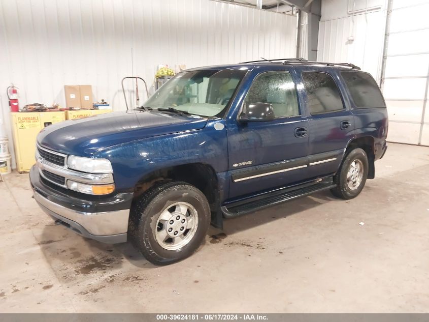 2001 Chevrolet Tahoe Lt VIN: 1GNEK13T91J150459 Lot: 39624181