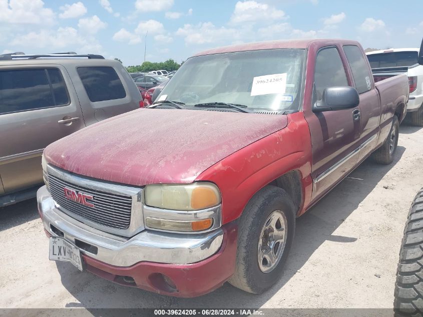 2004 GMC Sierra 1500 Sle VIN: 2GTEC19V241196096 Lot: 39624205