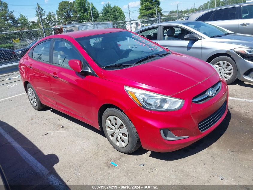 2016 Hyundai Accent Se VIN: KMHCT4AEXGU985332 Lot: 39624219