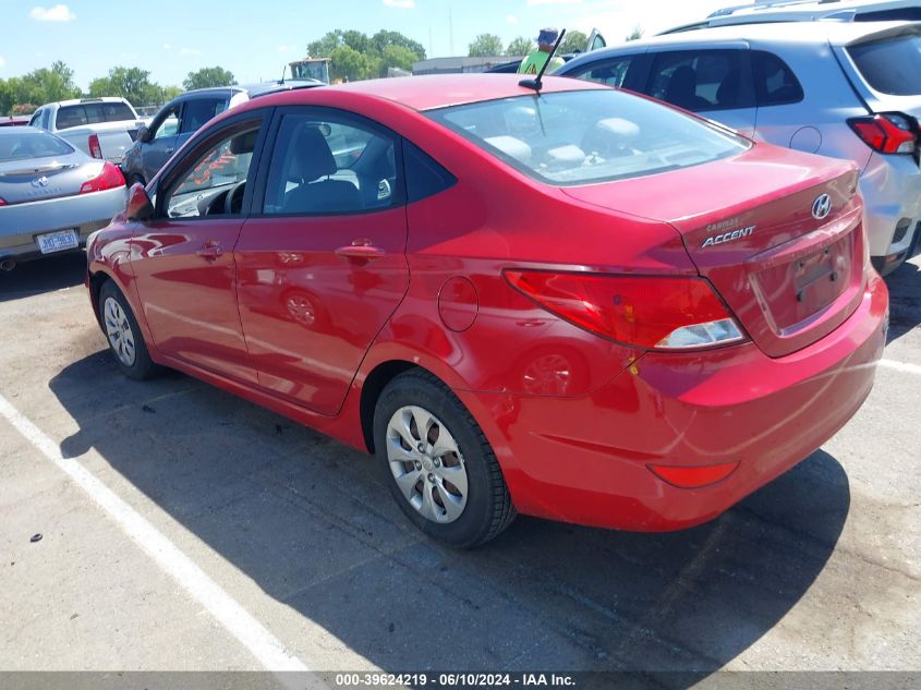 2016 Hyundai Accent Se VIN: KMHCT4AEXGU985332 Lot: 39624219