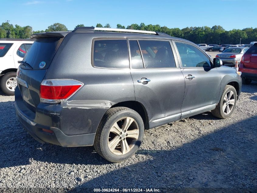 2012 Toyota Highlander Limited V6 VIN: 5TDYK3EH5CS052979 Lot: 39624264