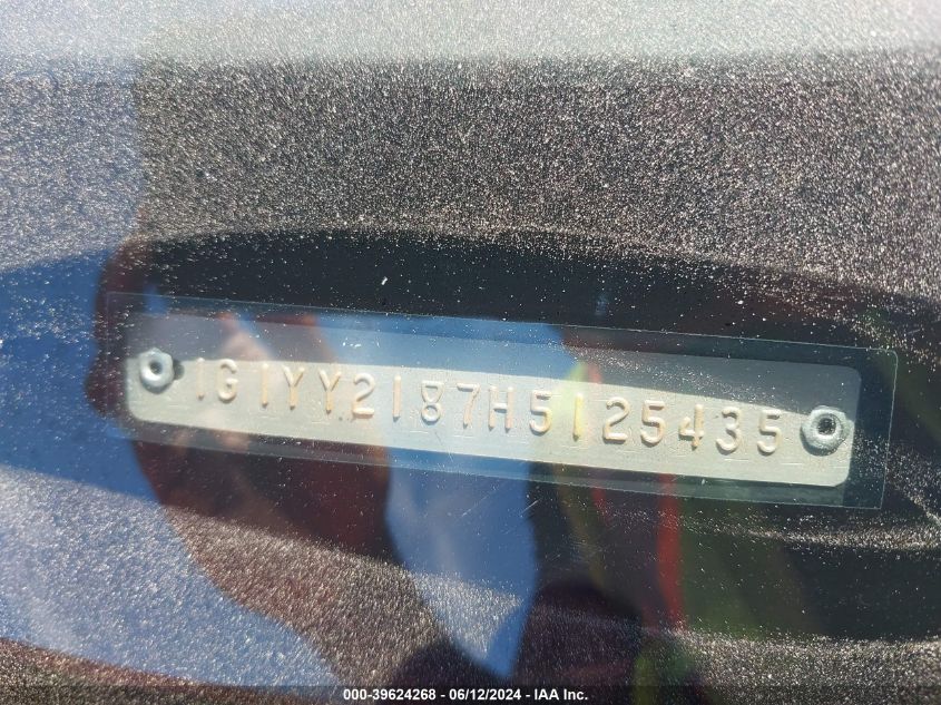 1987 Chevrolet Corvette VIN: 1G1YY2187H5125435 Lot: 39624268