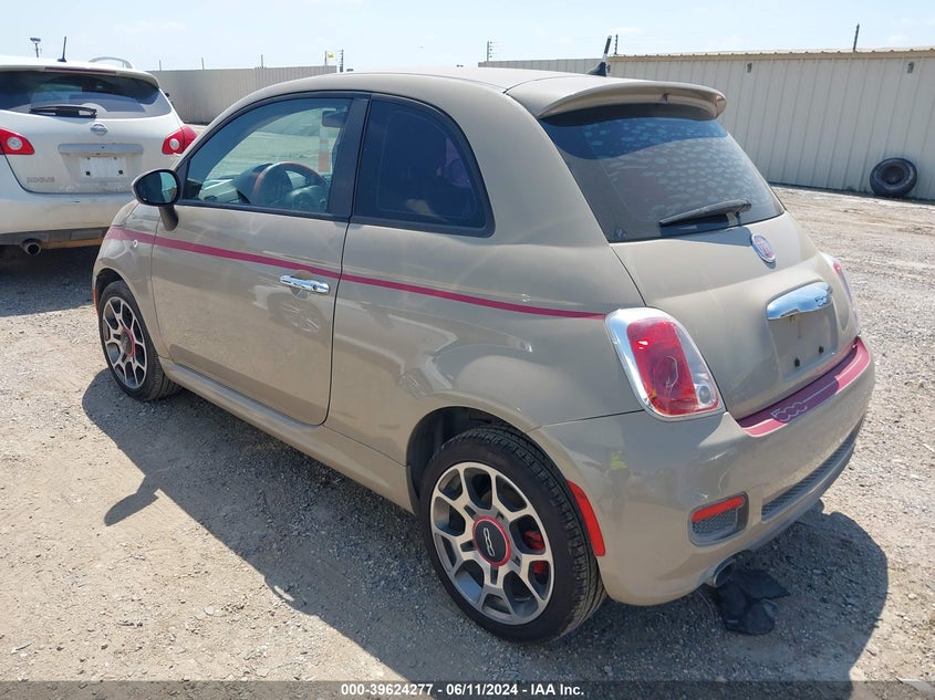 2012 Fiat 500 Sport VIN: 3C3CFFBR7CT213212 Lot: 39624277