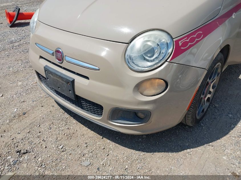 2012 Fiat 500 Sport VIN: 3C3CFFBR7CT213212 Lot: 39624277