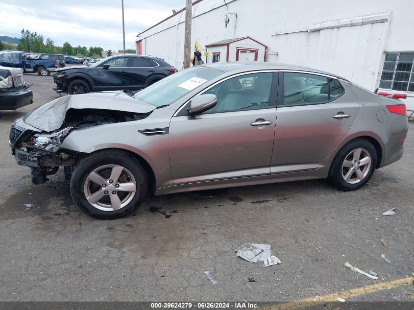 2014 Kia Optima Lx VIN: 5XXGM4A74EG351117 Lot: 39624279