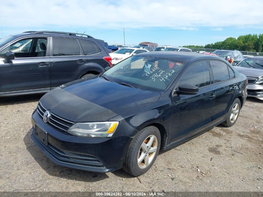 2015 Volkswagen Jetta 2.0L S VIN: 3VW2K7AJXFM298367 Lot: 39624282