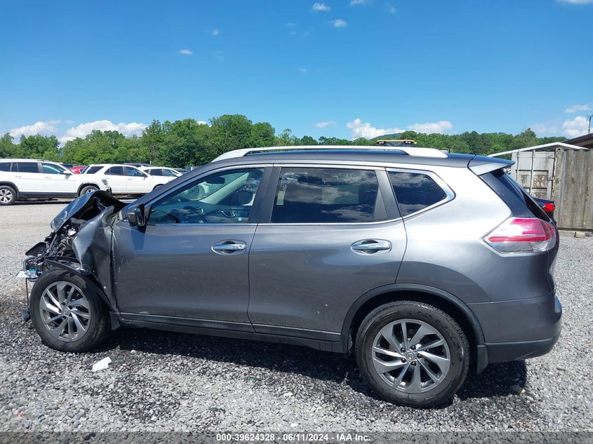 2015 Nissan Rogue Sl VIN: 5N1AT2MT7FC906239 Lot: 39624328