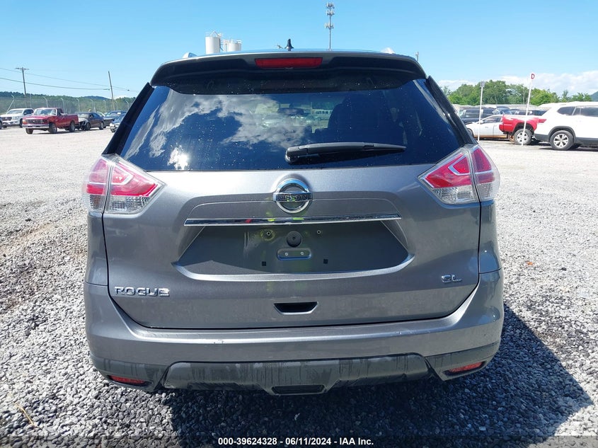 2015 Nissan Rogue Sl VIN: 5N1AT2MT7FC906239 Lot: 39624328