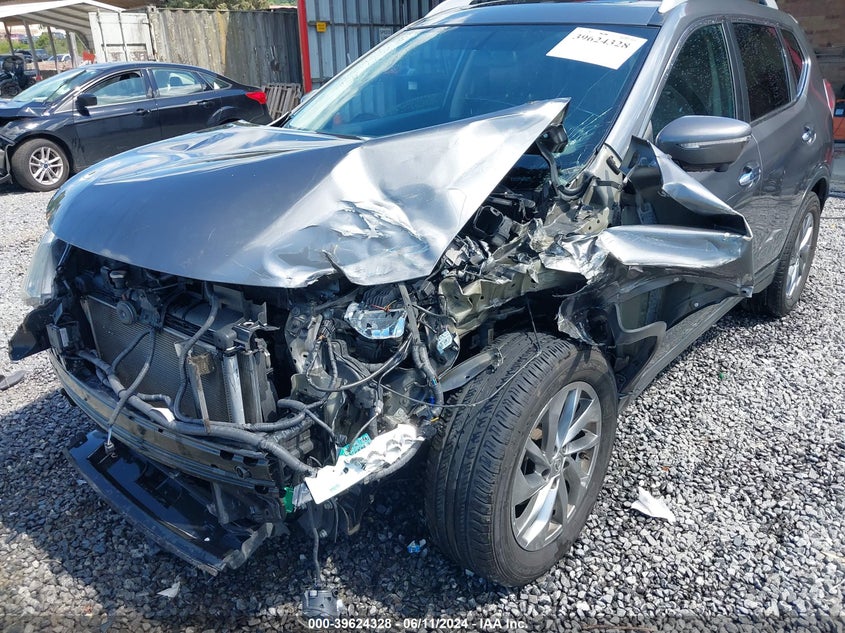 2015 Nissan Rogue Sl VIN: 5N1AT2MT7FC906239 Lot: 39624328