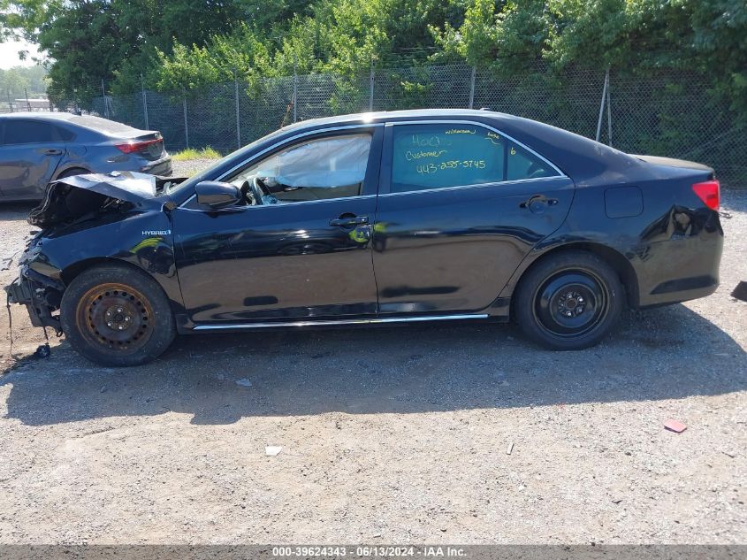 2013 Toyota Camry Hybrid Xle VIN: 4T1BD1FK8DU091055 Lot: 39624343