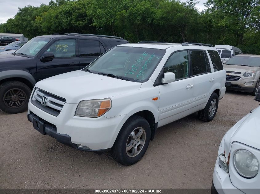 2008 Honda Pilot Ex-L VIN: 5FNYF18548B051327 Lot: 39624375