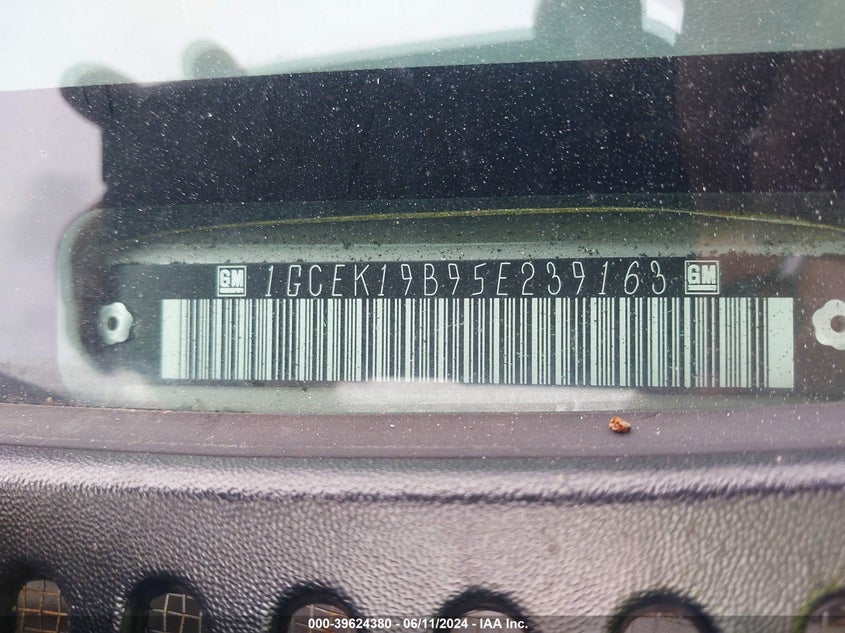 2005 Chevrolet Silverado 1500 Z71 VIN: 1GCEK19B95E239163 Lot: 39624380