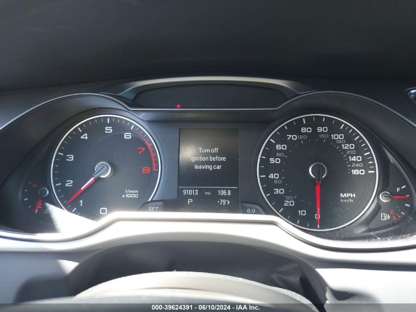 2014 Audi A4 2.0T Premium VIN: WAUFFAFL8EN043461 Lot: 39624391