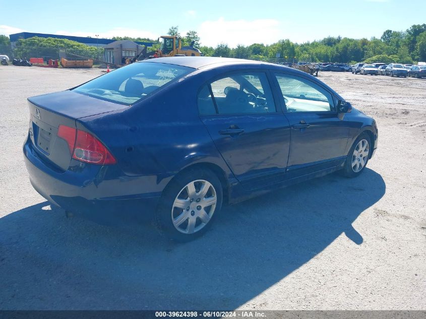 2008 Honda Civic Lx VIN: 2HGFA16508H523379 Lot: 39624398