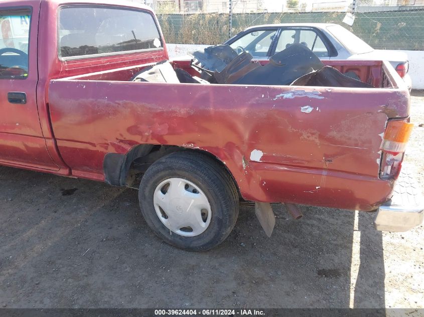 1992 Toyota Pickup 1/2 Ton Short Wheelbase VIN: JT4RN81A1N0104812 Lot: 39624404