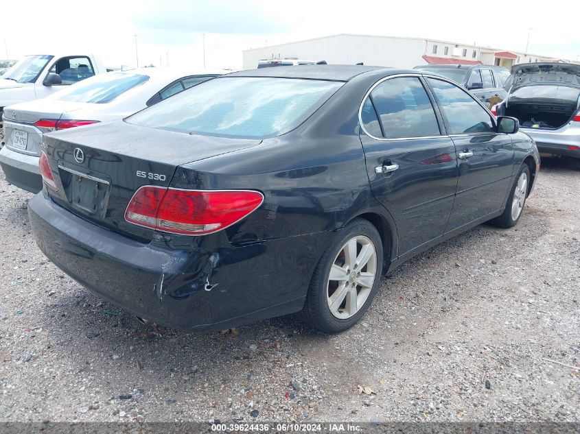 2006 Lexus Es 330 VIN: JTHBA30G665168210 Lot: 39624436