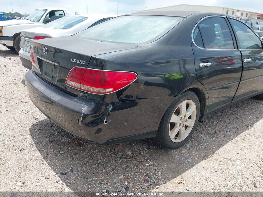 2006 Lexus Es 330 VIN: JTHBA30G665168210 Lot: 39624436