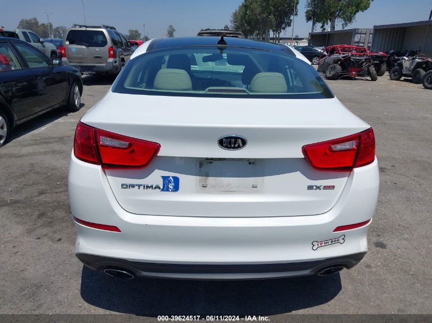 2015 Kia Optima Ex VIN: 5XXGN4A74FG428826 Lot: 39624517