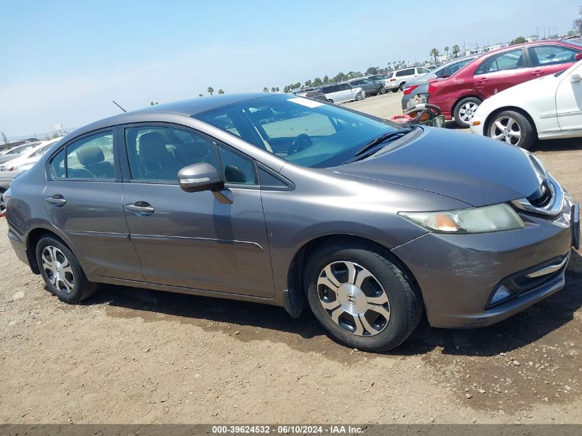 2013 Honda Civic Hybrid VIN: 19XFB4F33DE201188 Lot: 39624532