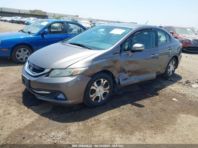 2013 Honda Civic Hybrid VIN: 19XFB4F33DE201188 Lot: 39624532