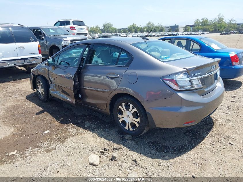 2013 Honda Civic Hybrid VIN: 19XFB4F33DE201188 Lot: 39624532