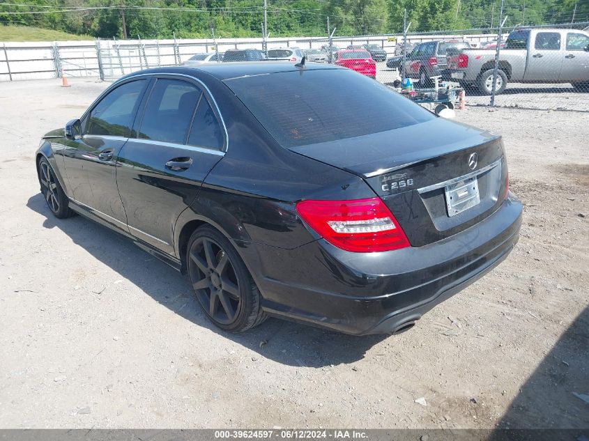 2014 Mercedes-Benz C 250 VIN: WDDGF4HB9EA963657 Lot: 39624597