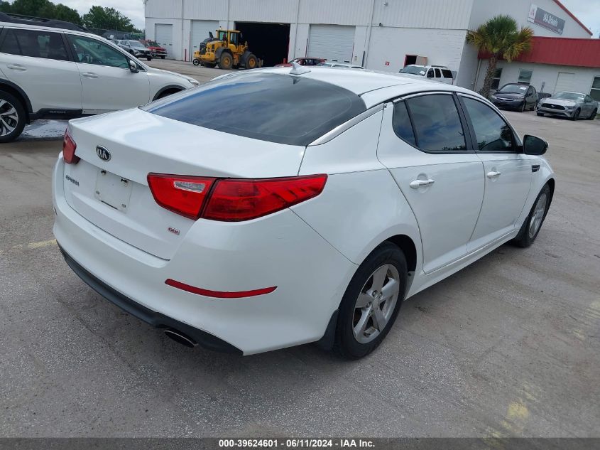 2014 Kia Optima Lx VIN: 5XXGM4A76EG278655 Lot: 39624601