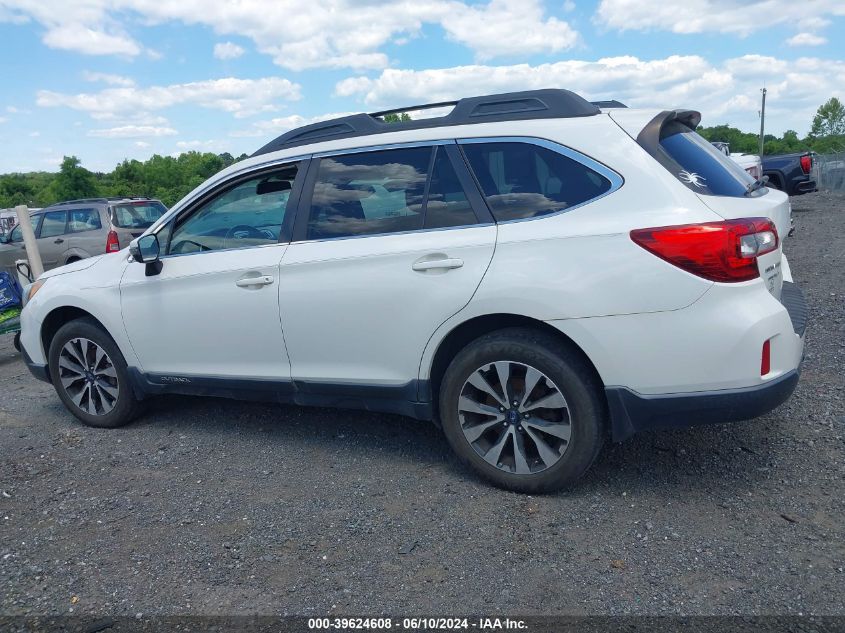 2015 Subaru Outback 2.5I Limited VIN: 4S4BSALCXF3265655 Lot: 39624608