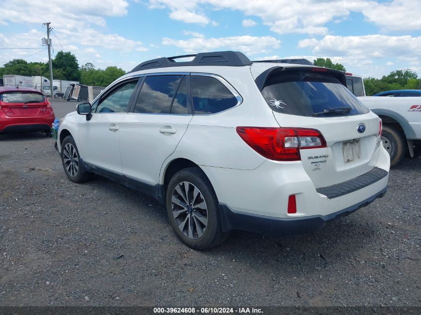 2015 Subaru Outback 2.5I Limited VIN: 4S4BSALCXF3265655 Lot: 39624608