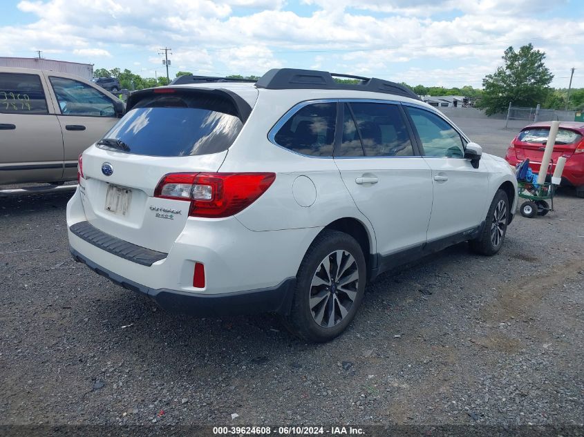 2015 Subaru Outback 2.5I Limited VIN: 4S4BSALCXF3265655 Lot: 39624608