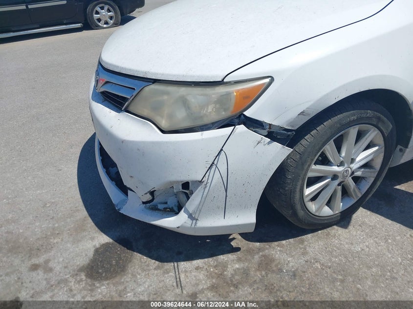2012 Toyota Camry Xle VIN: 4T1BF1FK8CU607374 Lot: 39624644