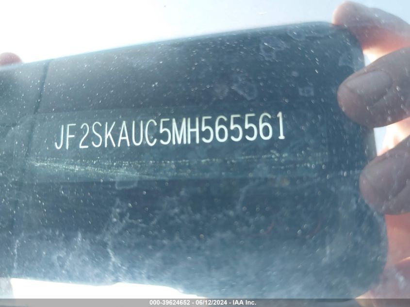 2021 Subaru Forester Limited VIN: JF2SKAUC5MH565561 Lot: 39624652