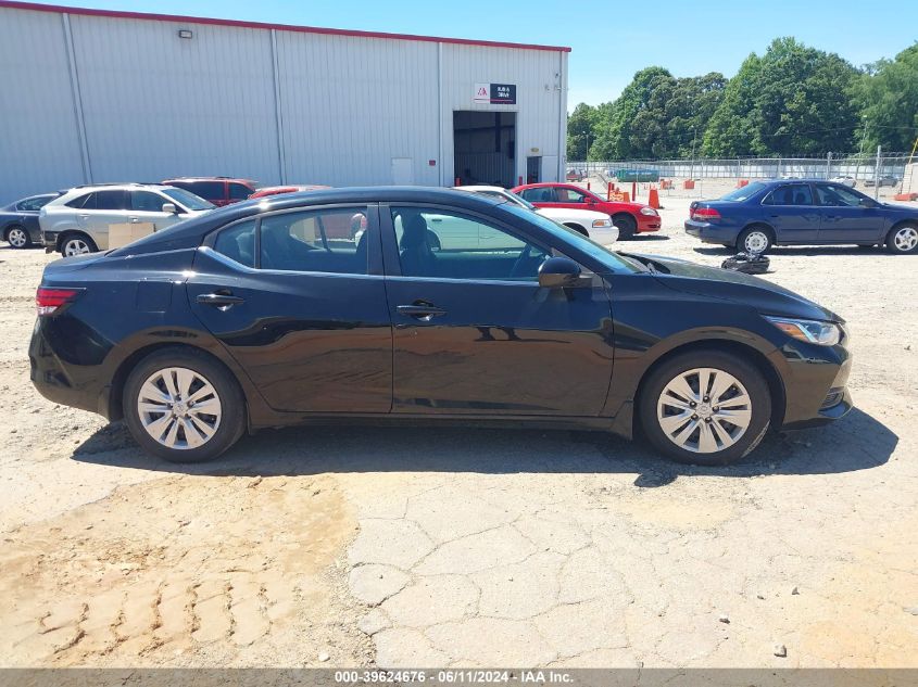 2020 Nissan Sentra S Xtronic Cvt VIN: 3N1AB8BVXLY309588 Lot: 39624676