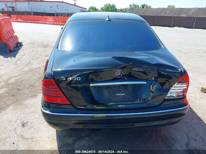 2003 Mercedes-Benz S 430 VIN: WDBNG70J13A362936 Lot: 39624678