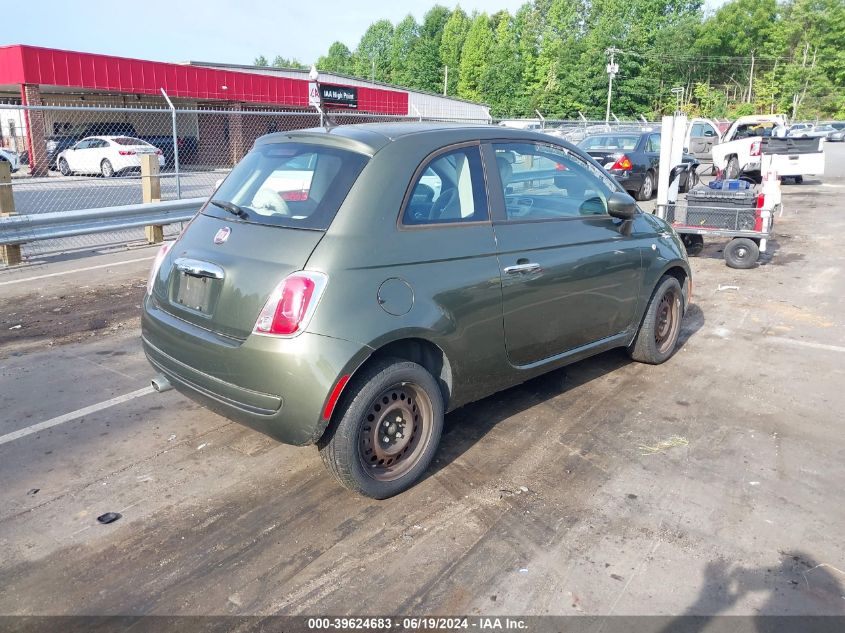 2013 Fiat 500 Pop VIN: 3C3CFFAR2DT602889 Lot: 39624683