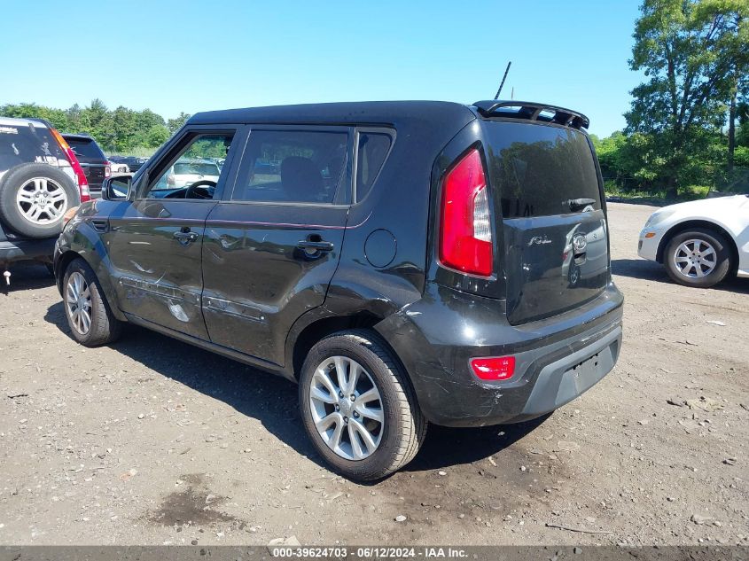 2012 Kia Soul + VIN: KNDJT2A67C7355026 Lot: 39624703