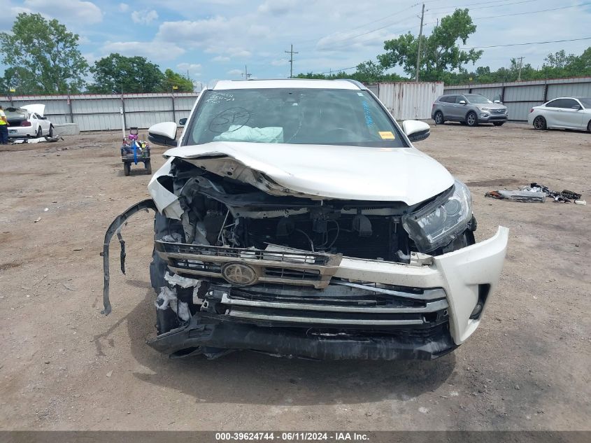 2017 Toyota Highlander Limited VIN: 5TDDZRFH5HS384259 Lot: 39624744