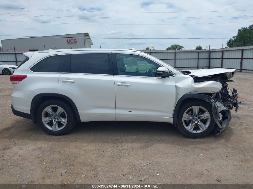 2017 Toyota Highlander Limited VIN: 5TDDZRFH5HS384259 Lot: 39624744