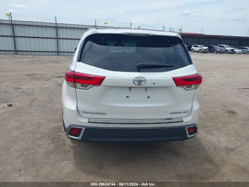 2017 Toyota Highlander Limited VIN: 5TDDZRFH5HS384259 Lot: 39624744