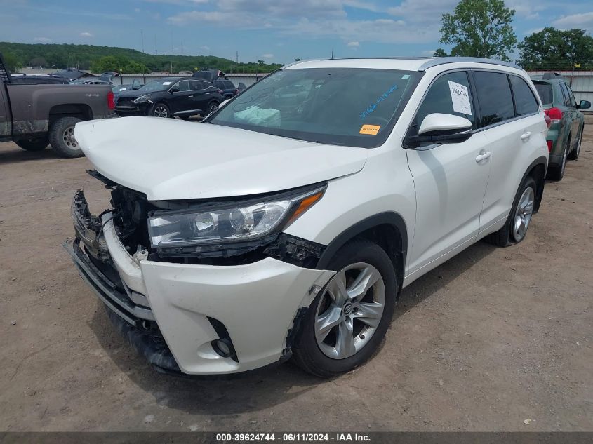 2017 Toyota Highlander Limited VIN: 5TDDZRFH5HS384259 Lot: 39624744