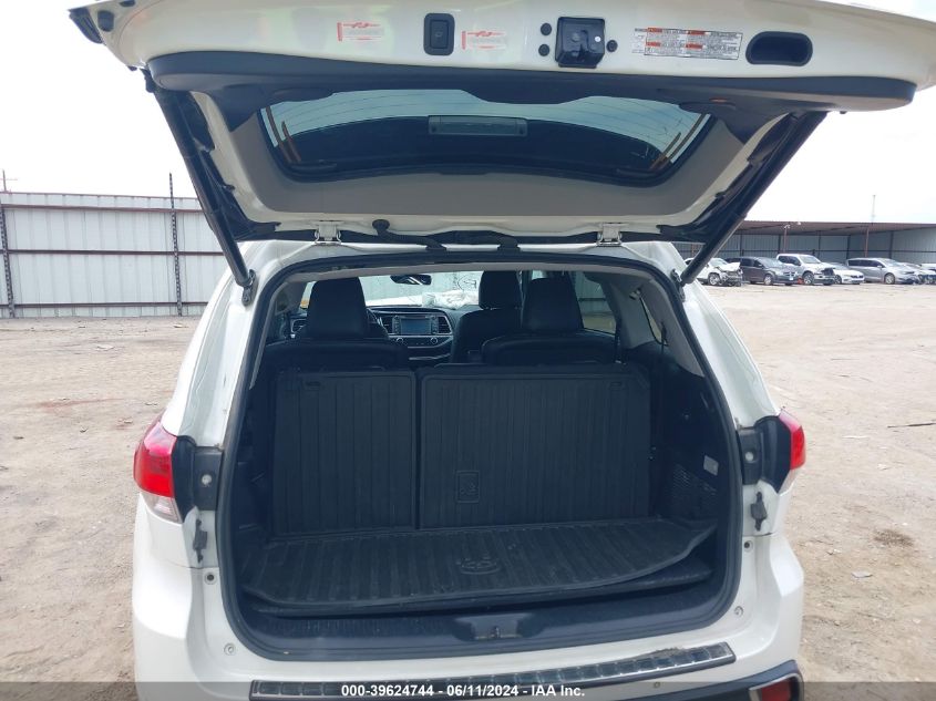 2017 Toyota Highlander Limited VIN: 5TDDZRFH5HS384259 Lot: 39624744