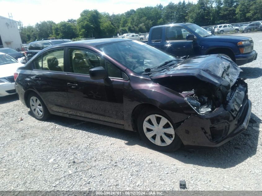 2012 Subaru Impreza 2.0I VIN: JF1GJAA68CH027043 Lot: 39624761