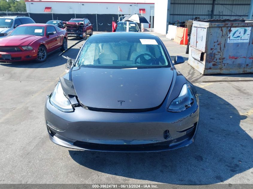 2021 Tesla Model 3 Standard Range Plus Rear-Wheel Drive VIN: 5YJ3E1EA1MF920569 Lot: 39624791