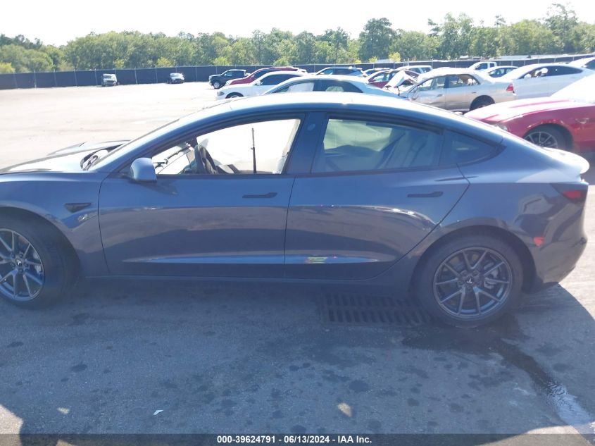 2021 Tesla Model 3 Standard Range Plus Rear-Wheel Drive VIN: 5YJ3E1EA1MF920569 Lot: 39624791